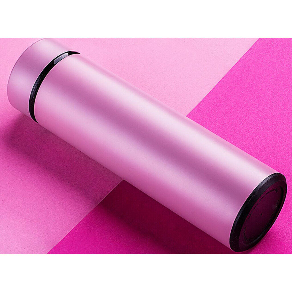 Stainless Steel Tea Water Coffee Flask Vacuum Cup Travel Mug Pink