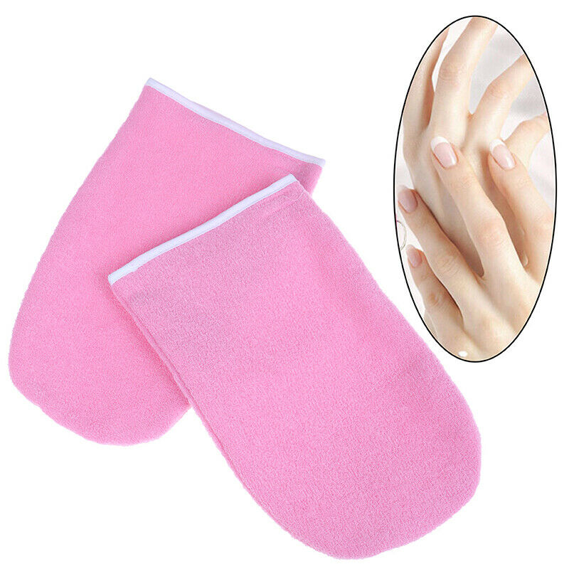 1 Pair Wax Warmer Protection Paraffin Hand Gloves Heater SPA Cotton MitteDD