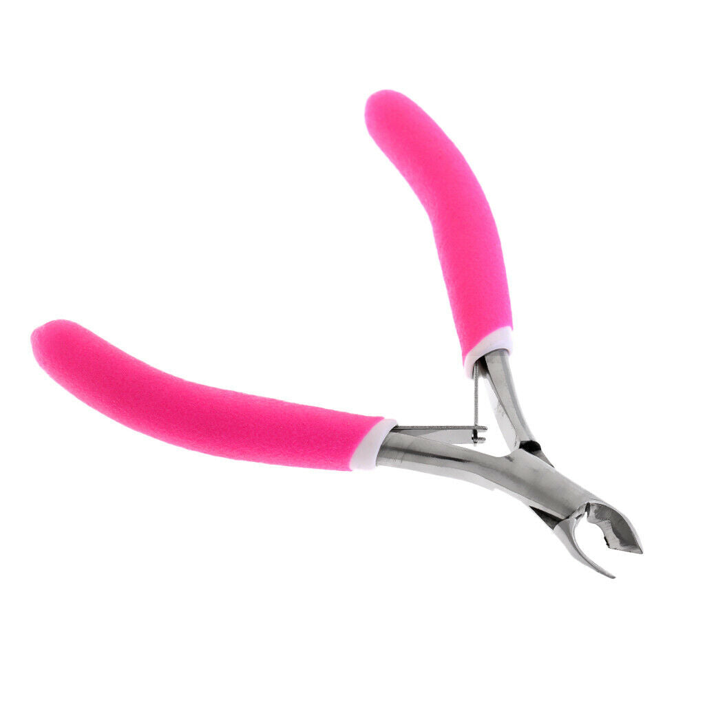 Pink Manicure Pedicure Fingernail Toenail Nail Cuticle Pliers Clipper Cutter