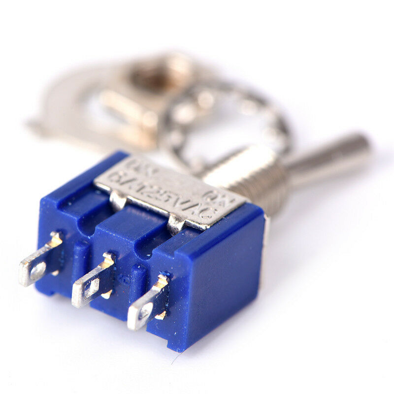 5Pcs Metal AC ON/OFF SPDT 2 Position Latching Toggle Durable SwitcYX.l8