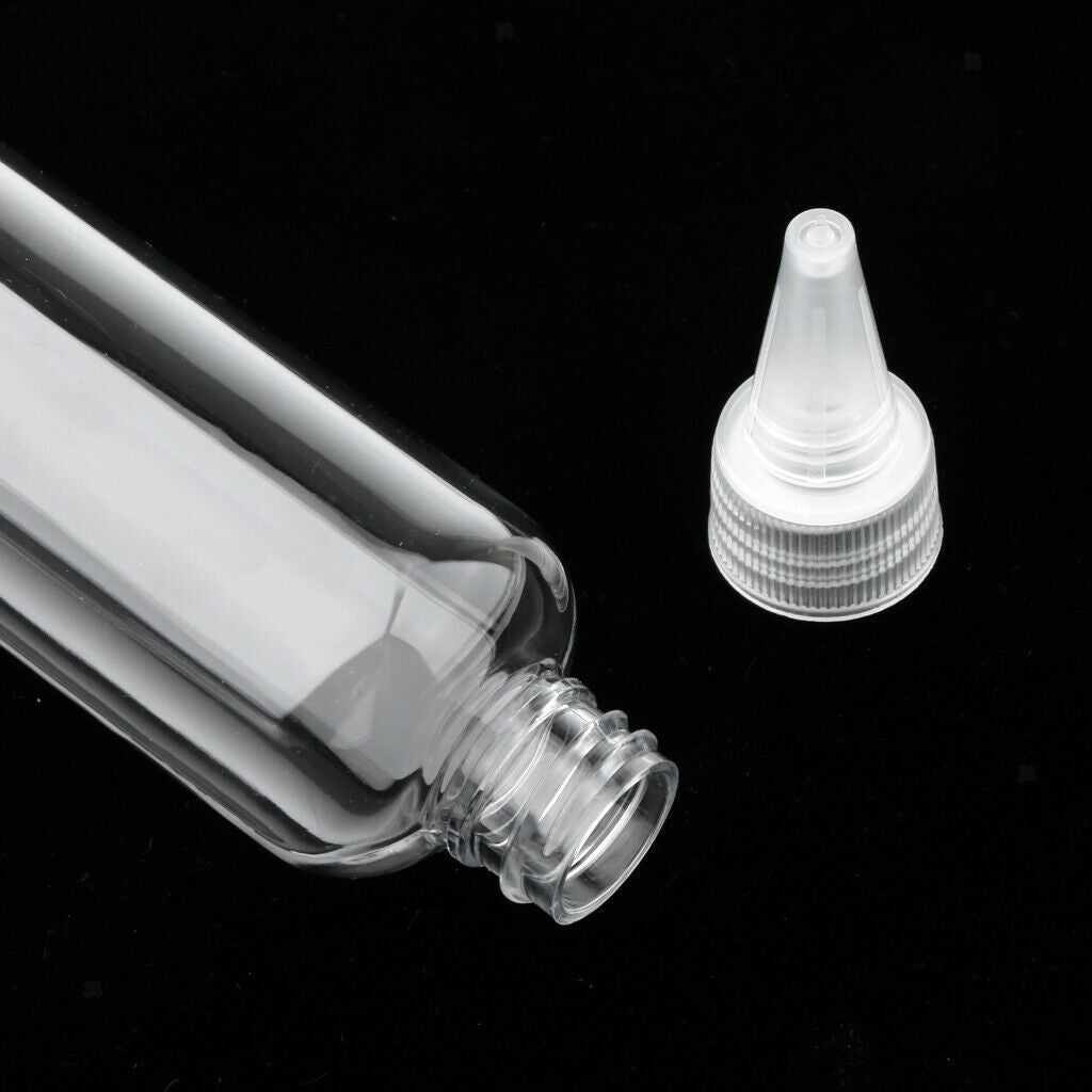 2pcs Plastic 100ml Travel Squeeze Bottle Lotion Shampoo Container Clear