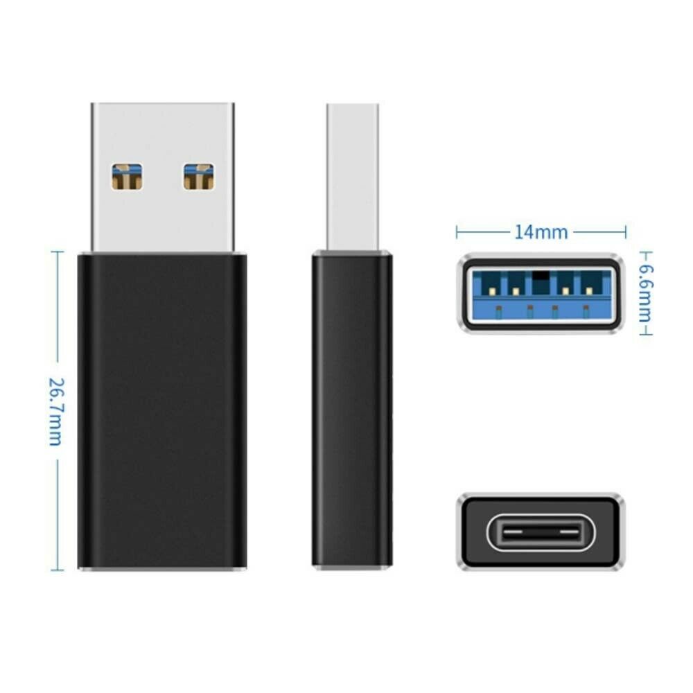 USB3.1 USB3.0 Male to Type-C Female Adapter 5Gbps Charging & Data charger
