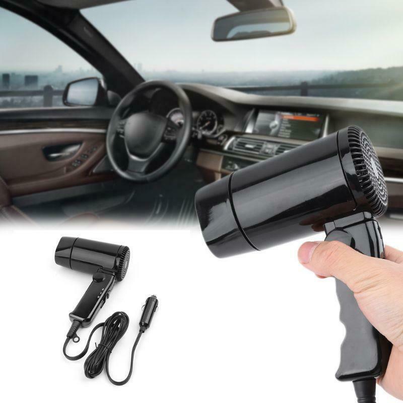 Portable 12V Car-styling Hair Dryer Hot & Cold Folding Blower Window Defroster