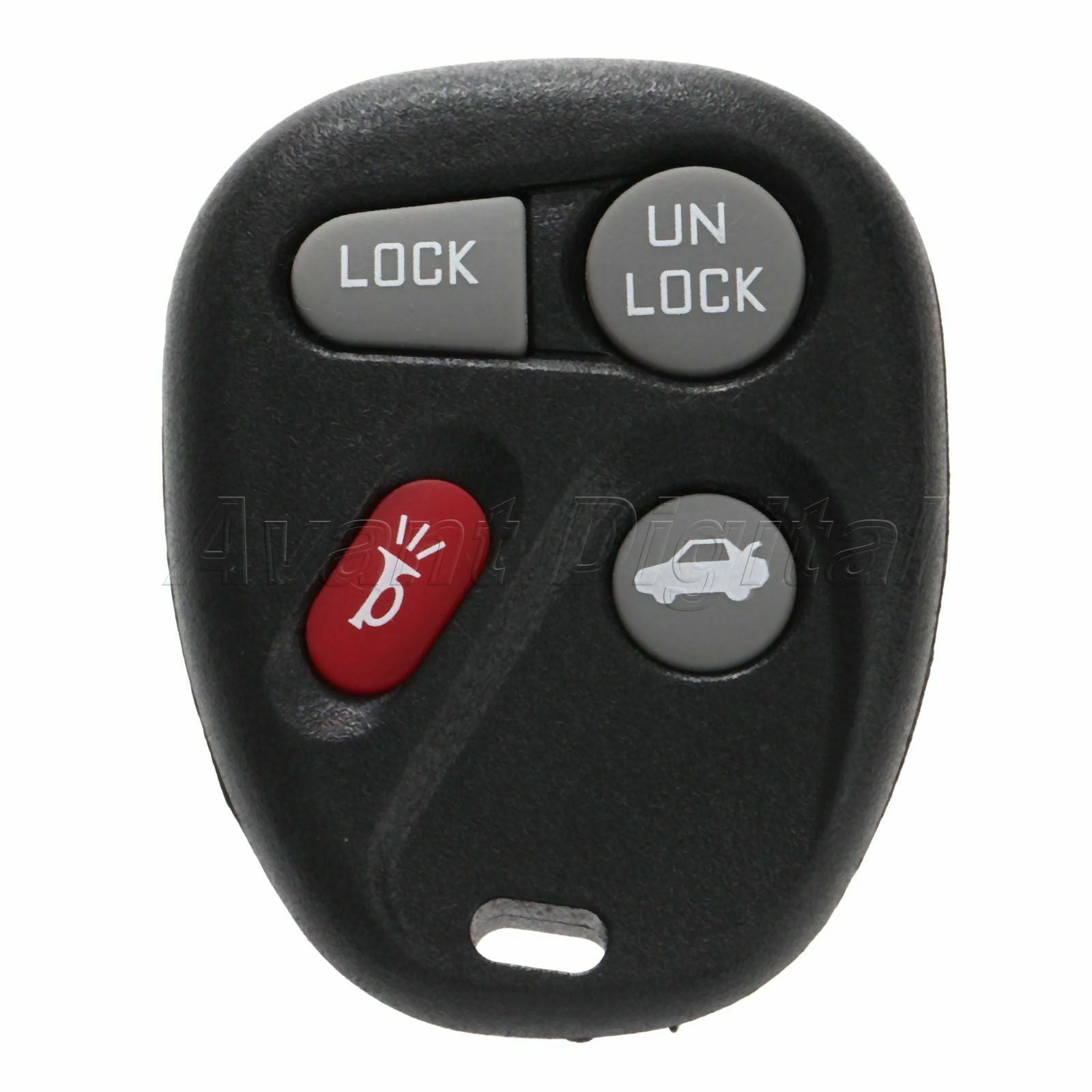 Car Keyless Entry Shell for Buick Chevrolet Replacement Remote Key Fob with Pad