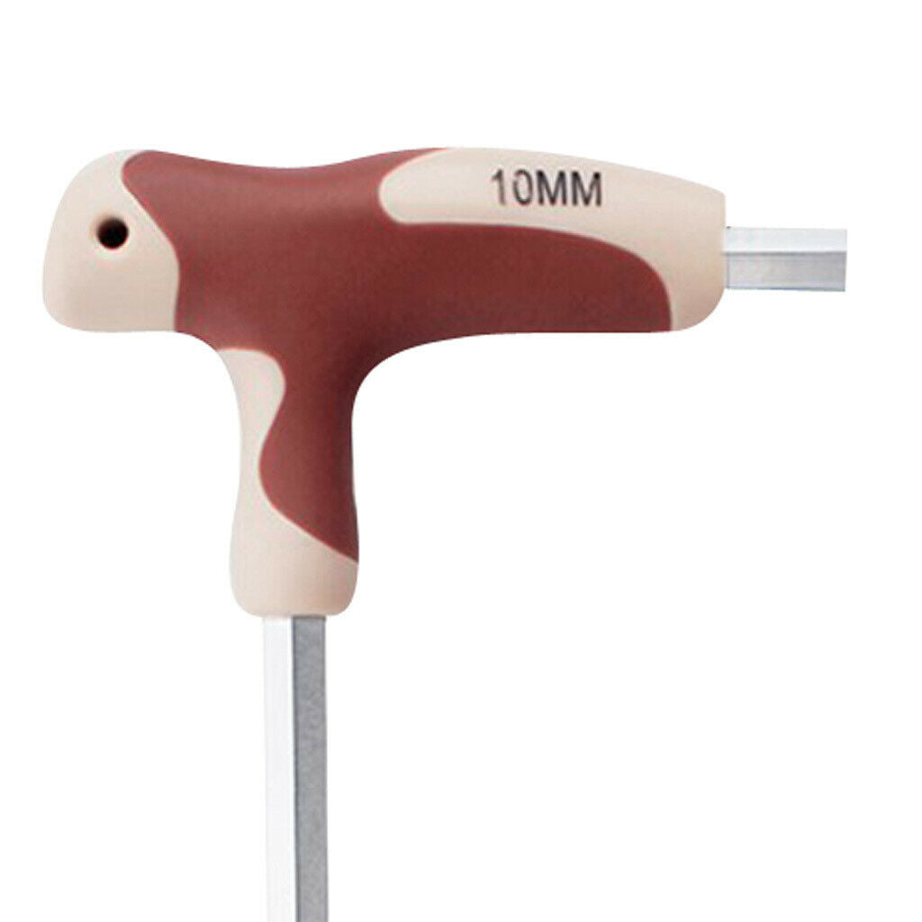 Steel Support Metric 10mm T Handle Type Allen Wrench Screwdriver Ball End