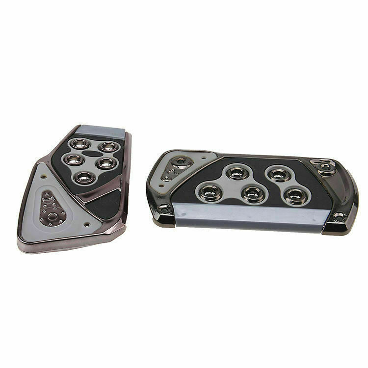 Sports Accelerator Car Brake Pad Pedals Covers Universal Fit Automatic AT Grey