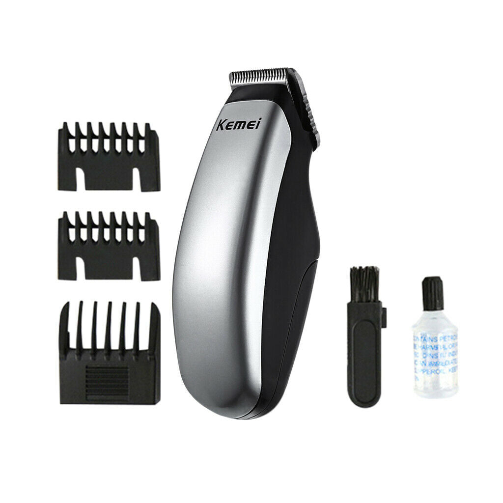 2Pcs Barber Electric Hair Clipper Razors Beard Mustache Trimmer Gift Set