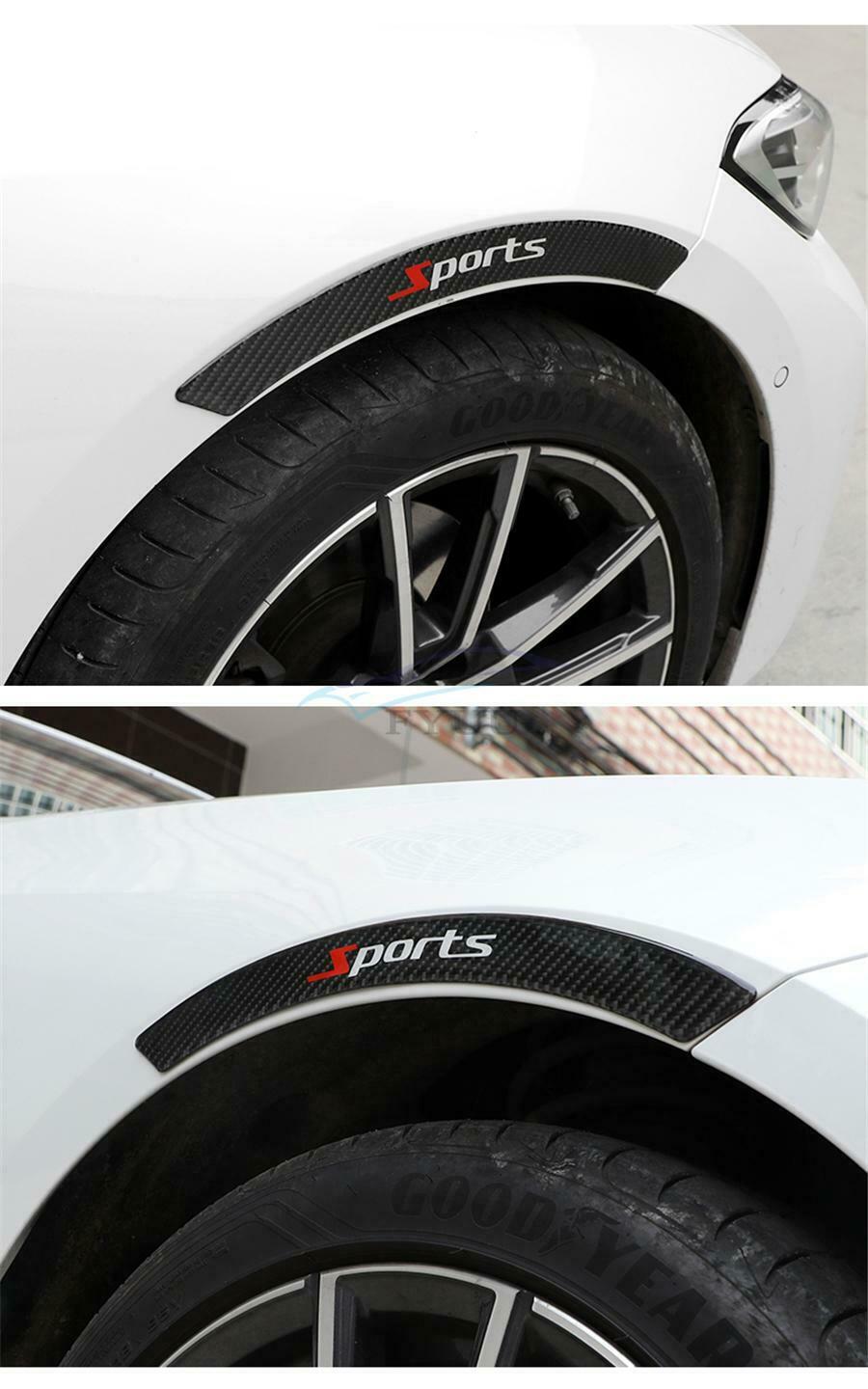 4 Pieces 39.6×3.6CM Scratch Resistant Car Fender Arch Mudguard Decoration Stripe