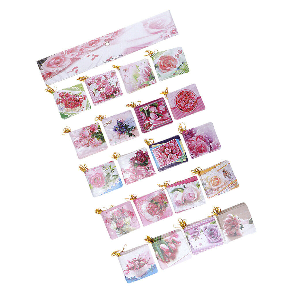 160pcs Rose Greeting Message Cards Hanging Notes Cards Party Decoration