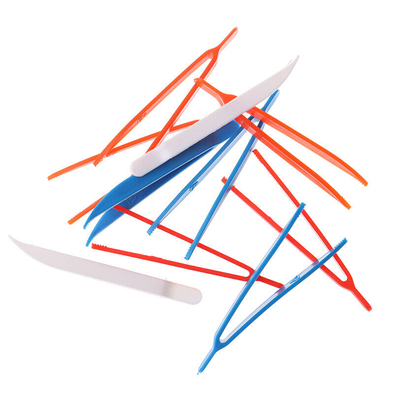 10pc Plastic Tweezers Children Tweezers Games Teaching Learning Education.l8