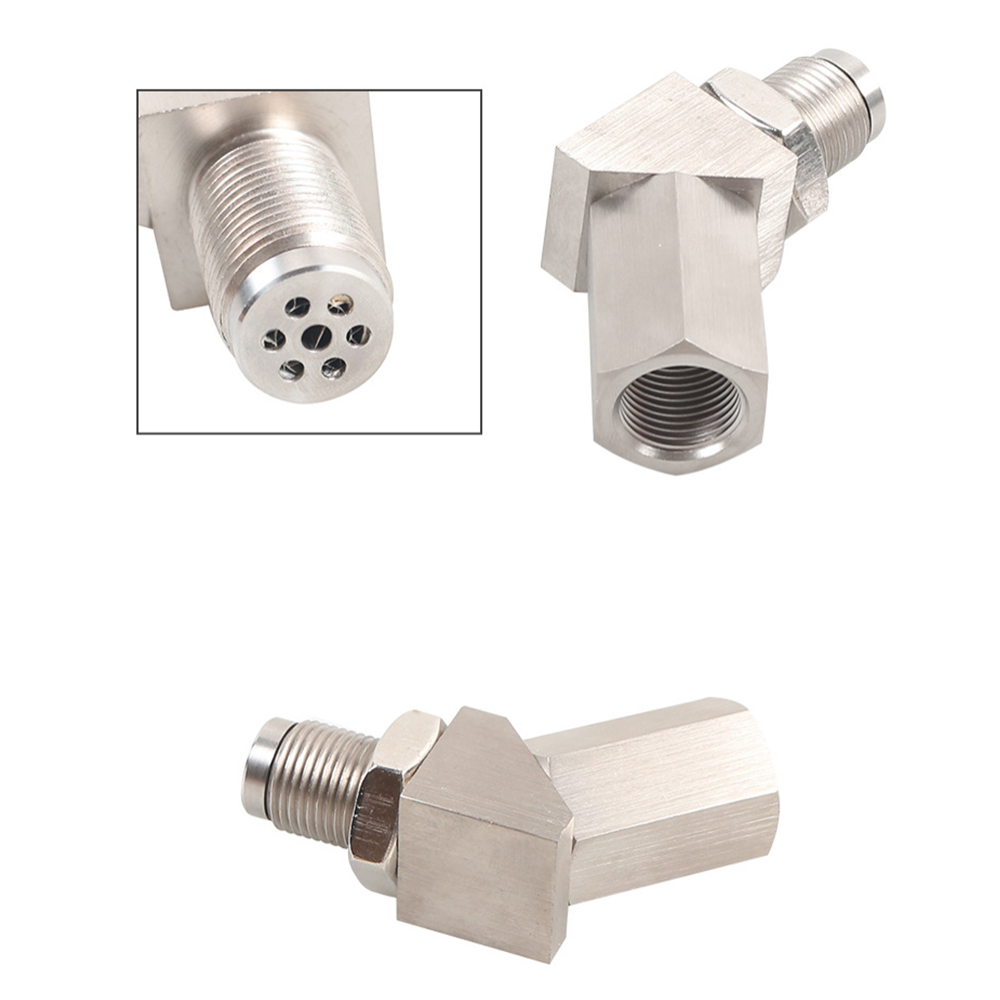 45 Degree 02 Bung Catalytic Converter O2 Oxygen Sensor Angled Extender Spacer
