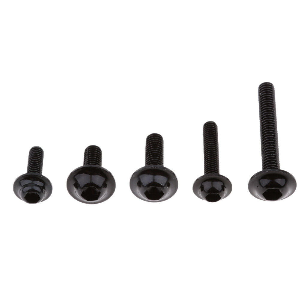 251x fairing screws, bike fairing screw caps -Black