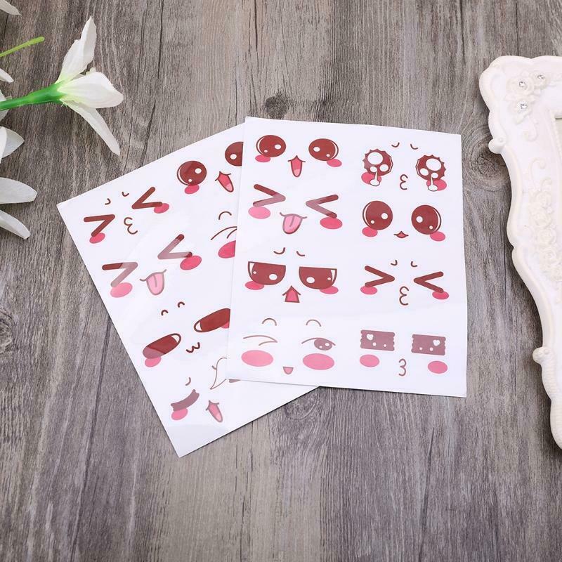 2 Sheets Lovely Cartoon Eyes Stickers Labels DIY Diary Album Scrapbooking Craft