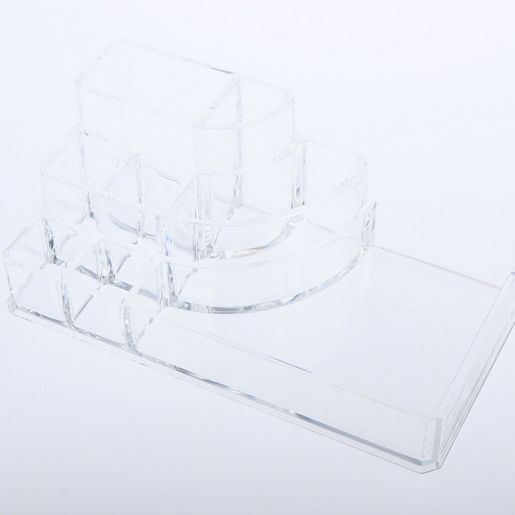 Cosmetic Display Stand Jewelry Storage Bucket Acrylic Organizer