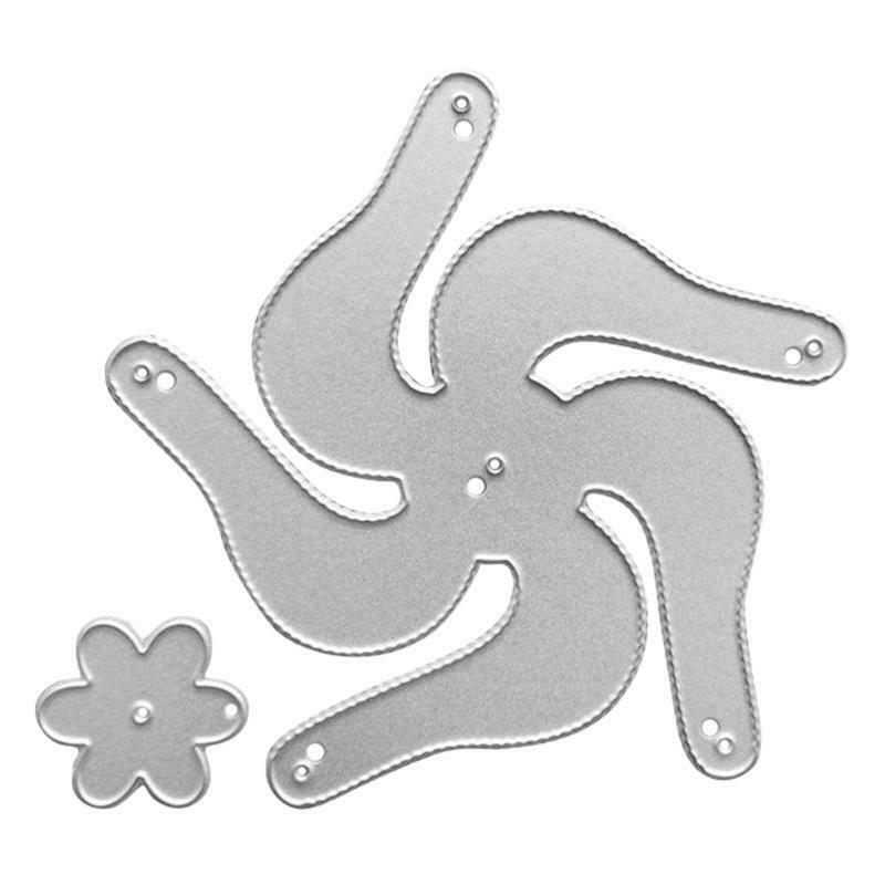 Windmill Metal Cutting Dies Stencil Scrapbooking DIY Album Stamp Paper Card Mold
