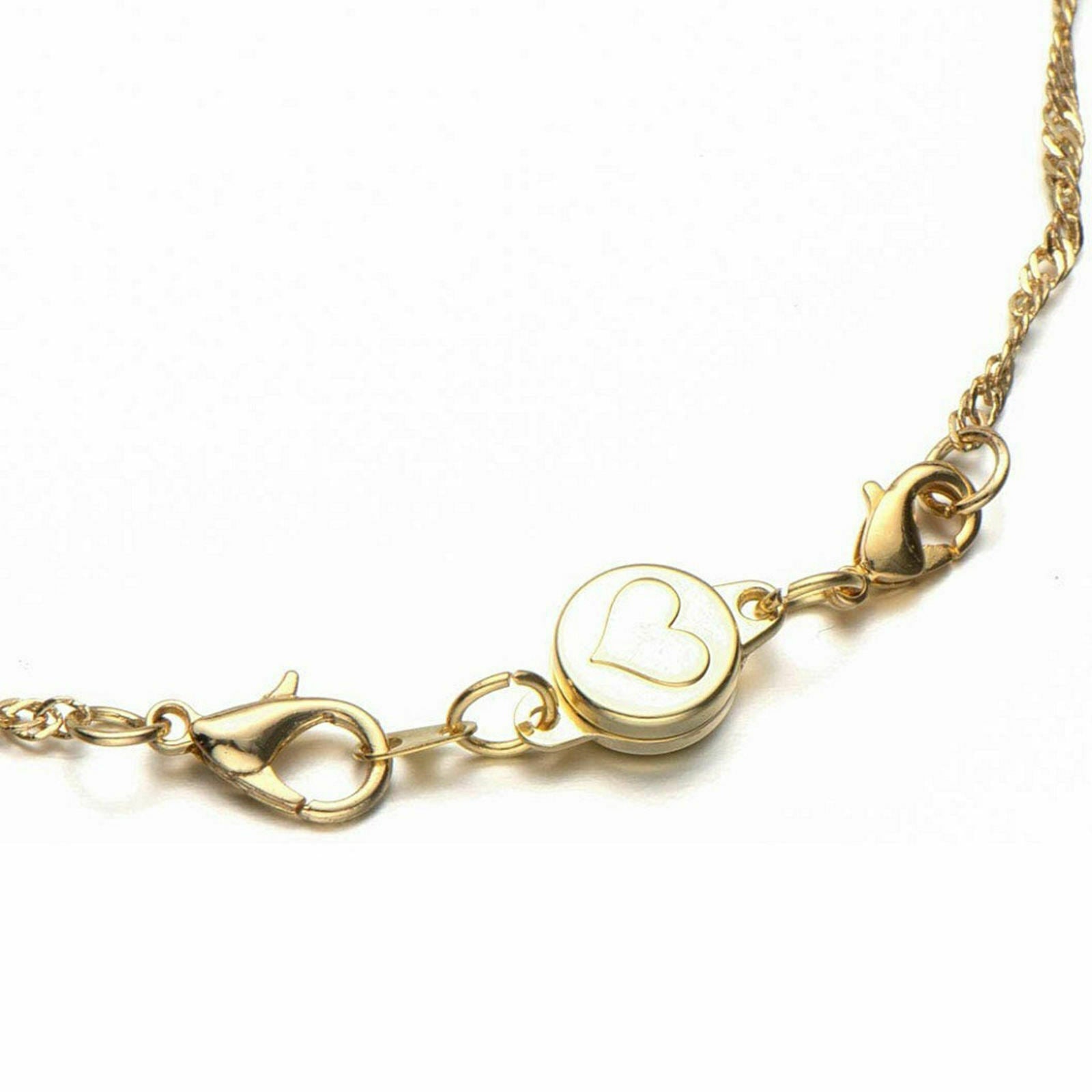 6 Pieces 3 Color Necklace Round Locking Magnetic Clasp for Jewelry Making