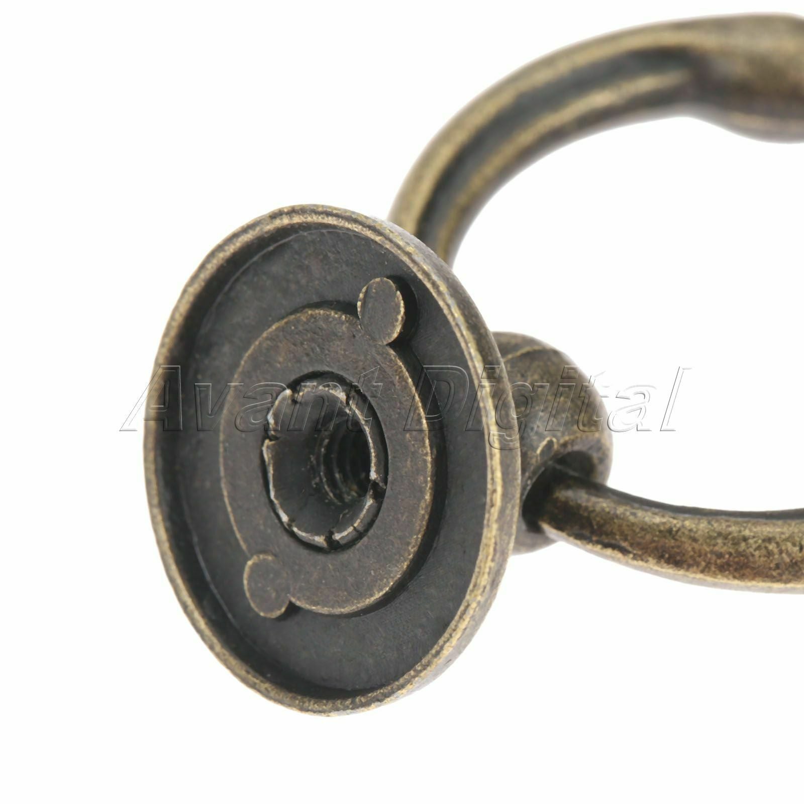 43*37mm Kitchen Cabinet Drawer Knob Ring Furniture Door Pull Handle Hardware