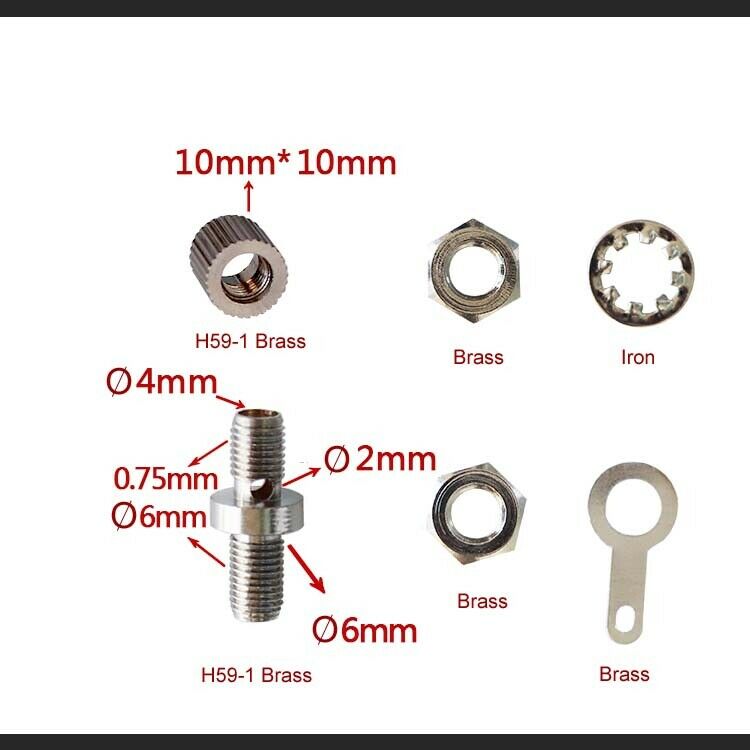 1pc M6 Screw Nickel Plated 4mm Binding Post Power Connector Banana Female Jack