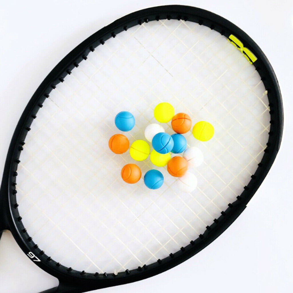 Ball Shape Tennis Racquets String Dampeners Shock Absorbing Balls Pack 4