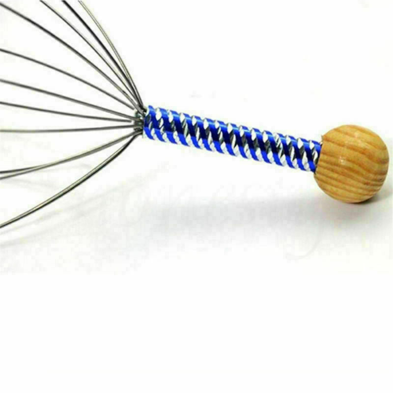 Steel Wire Head Neck Scalp Scratch Massager Massage Octopus Stress Relaxed Tools