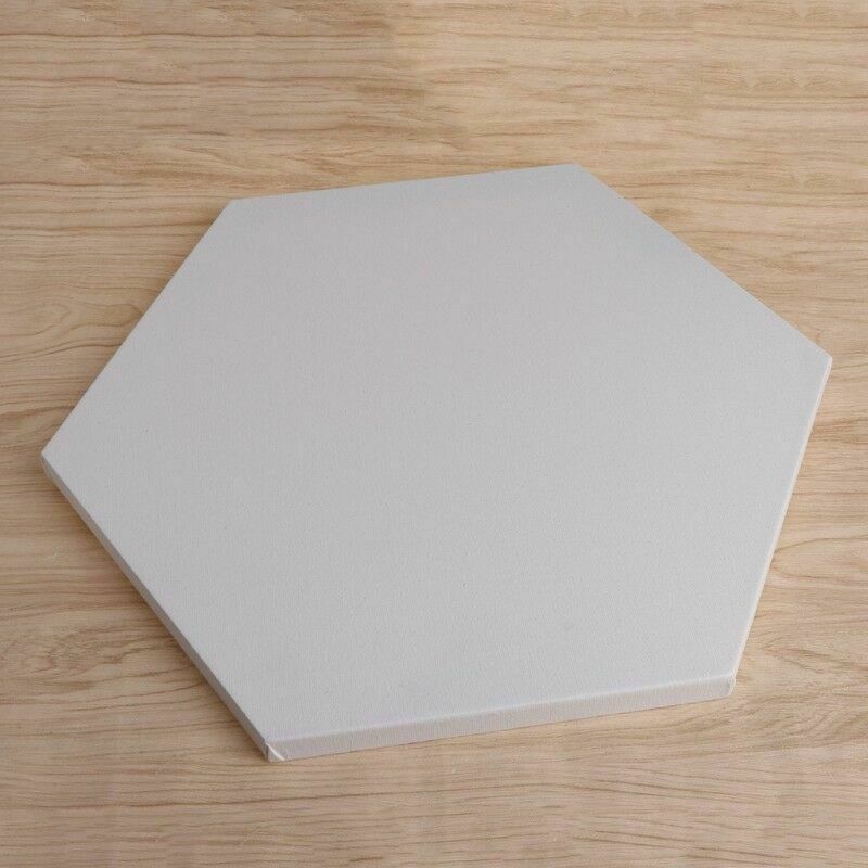Hexagon Wood Framed Artist Blank Art Canvas Boards For Acrylic Oil Painting