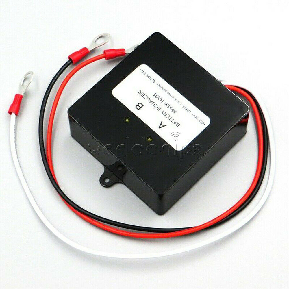 Solar Battery Bank System Voltage Equalizer 2X12V Lead-Acid Gel Battery Balancer