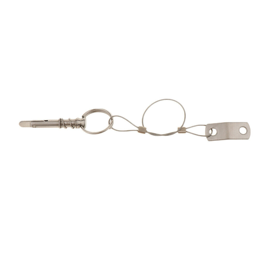 Stainless Steel Boat Top Bimini Top Quick Release Ball Pin with Lanyard