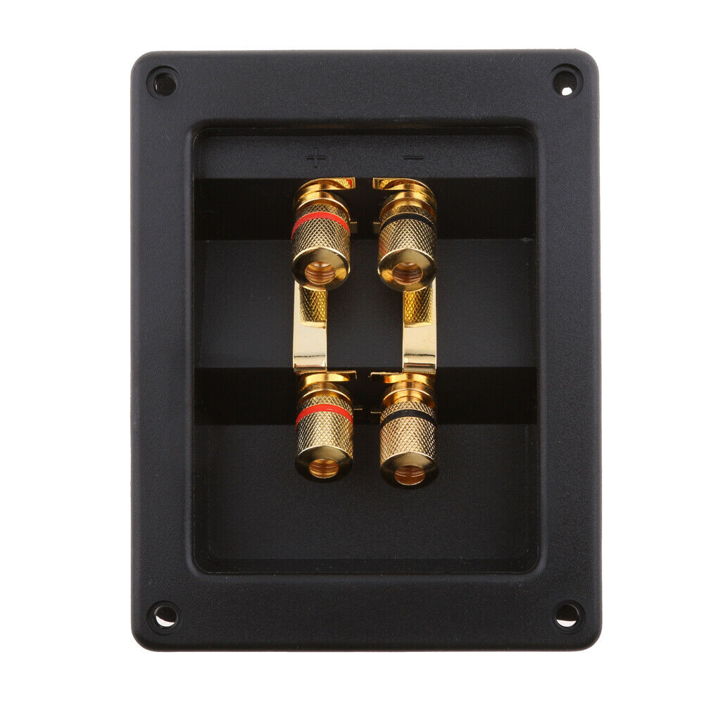 DIY 4-Way Home Car Speaker Stereo Screw Cup Connectors Subwoofer Plugs Jack