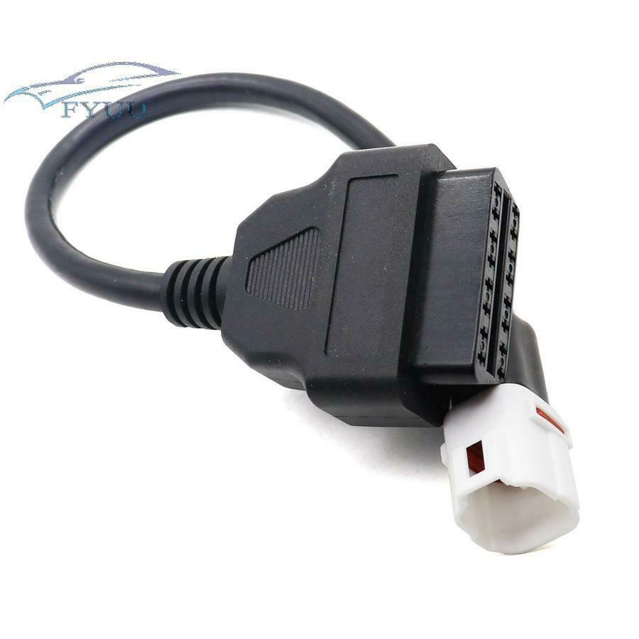 Diagnostic Connector for Yamaha R1 R6 4 Pin to OBDII OBD2 Harness Cable Adapter