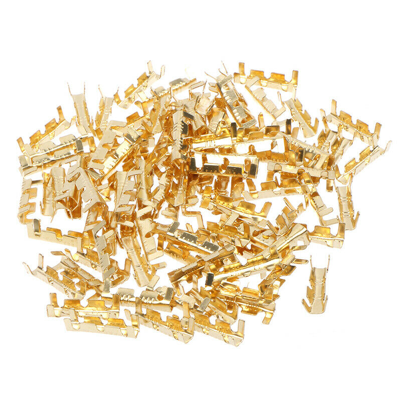 100PCs 453 U-shaped Cold Terminal Tab Cold Inserts Connectors Small Teeth Fa DF