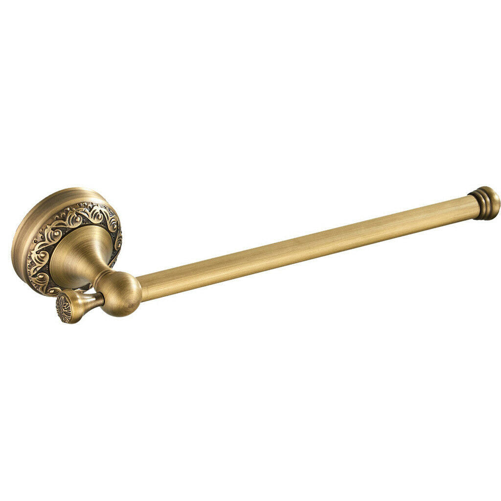 Brass Single Rod Towel Bar Towel Rack Holder Towel Rail Coat Robe Hanger Shelf
