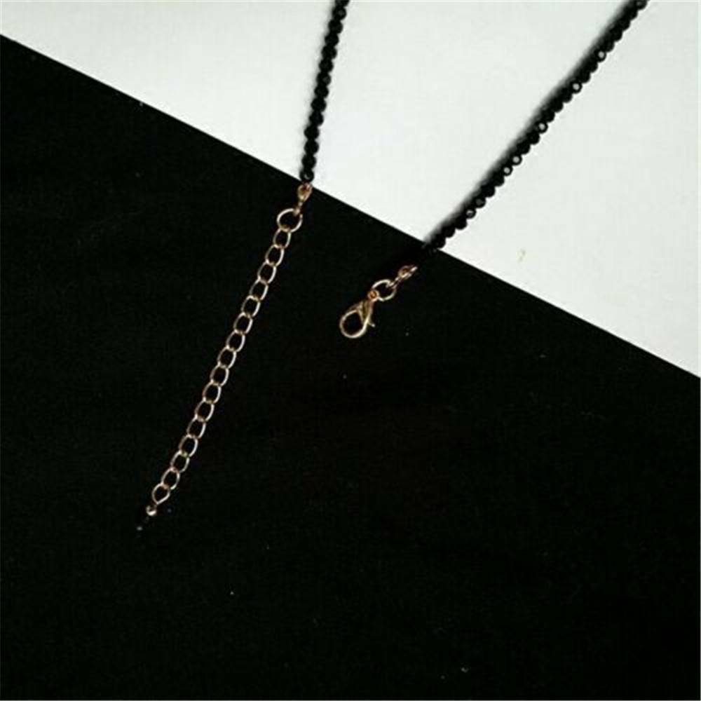 1X Charm Women Black Crystal Clavicle Choker Necklace Pendant Party Jewelry Gift