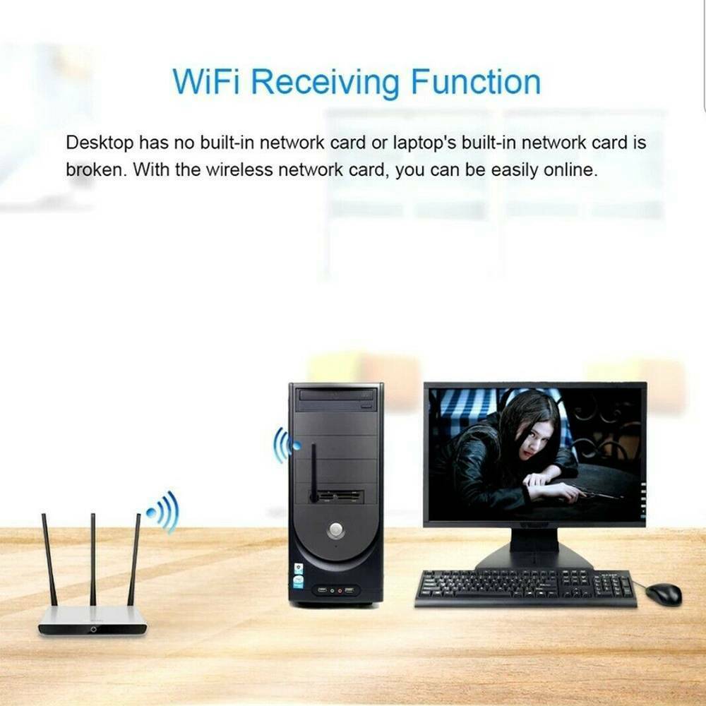 New Easy To Use USB WiFi Dongle Adapter 802.11n/g/b Antennae MAG 250 254 Black!