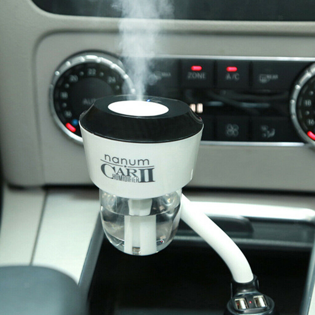 Cute Car Air Humidifier Diffuser Essential Oil Aroma Mist Purifier Black
