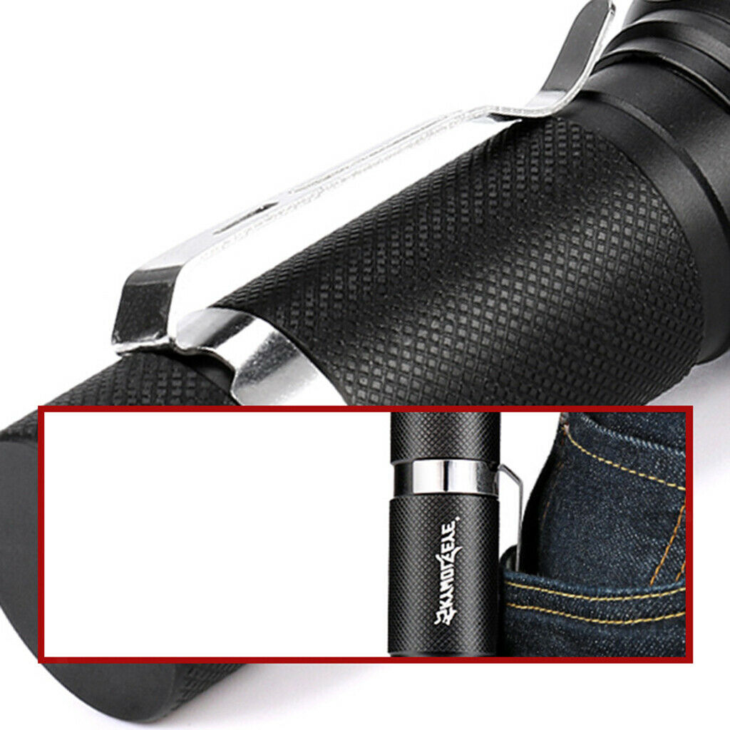 500LM Zoom T6 LED Flashlight USB Rechargeable Adjustable Focus Torch 3 Modes