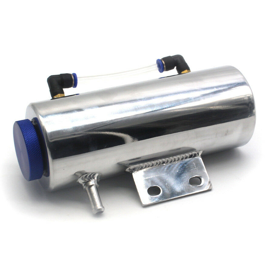 Aluminum Overflow Coolant Oil Catch Tank Reservoir Cooling Radiator 500ML Catch