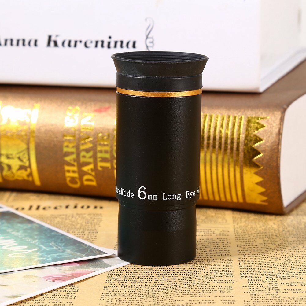 Newest 1.25" Ultra Wide Angle Eyepiece Lens 6MM 66-Deg Multicoated for Telescope