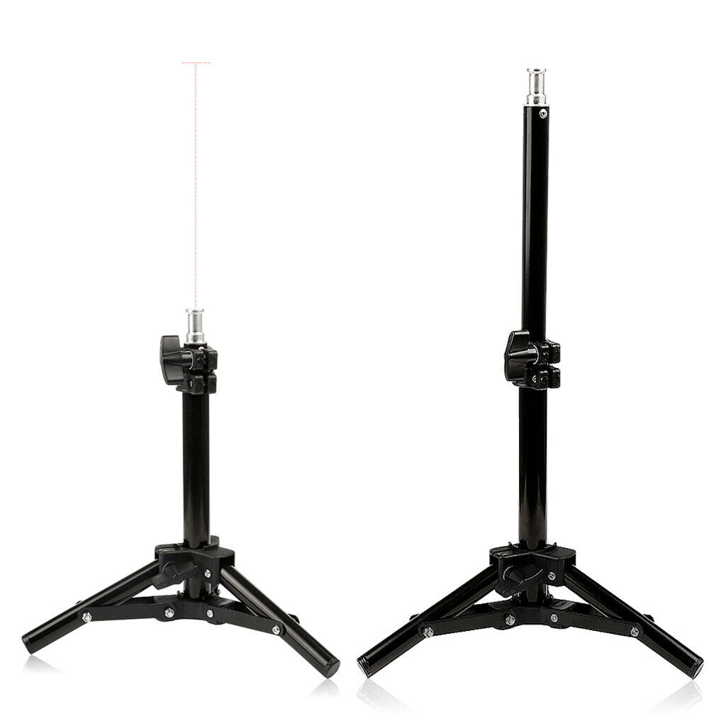 Professional Tripod Light Stand Camera Accessories Convenient To Extend Black