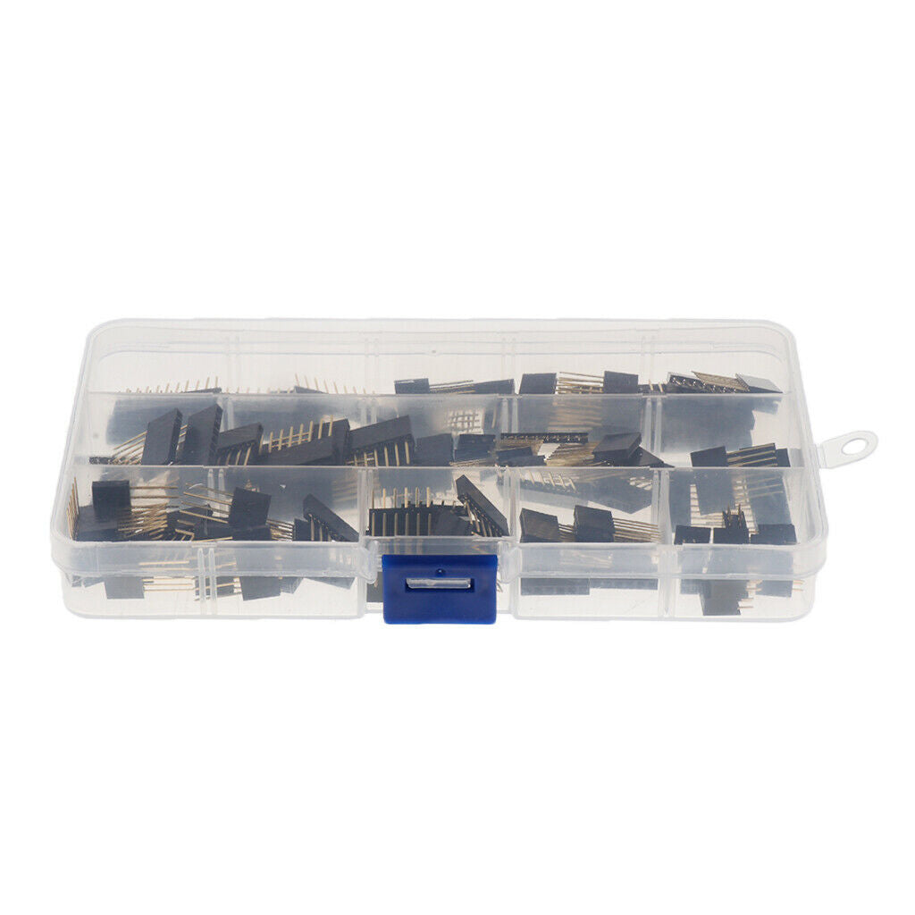 110 Pieces 2.54mm 6P 8P 10P Pin Header Connector for    PCB