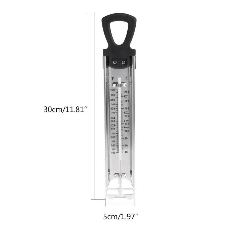 Stainless Steel Kitchen Craft Cooking Thermometer For Sugar Candy Liquid