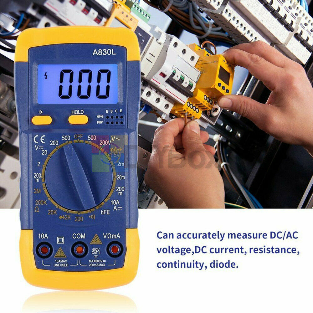 Digital A830L LCD Multimeter DC /AC Voltage Diode Freguency Tester Multitester