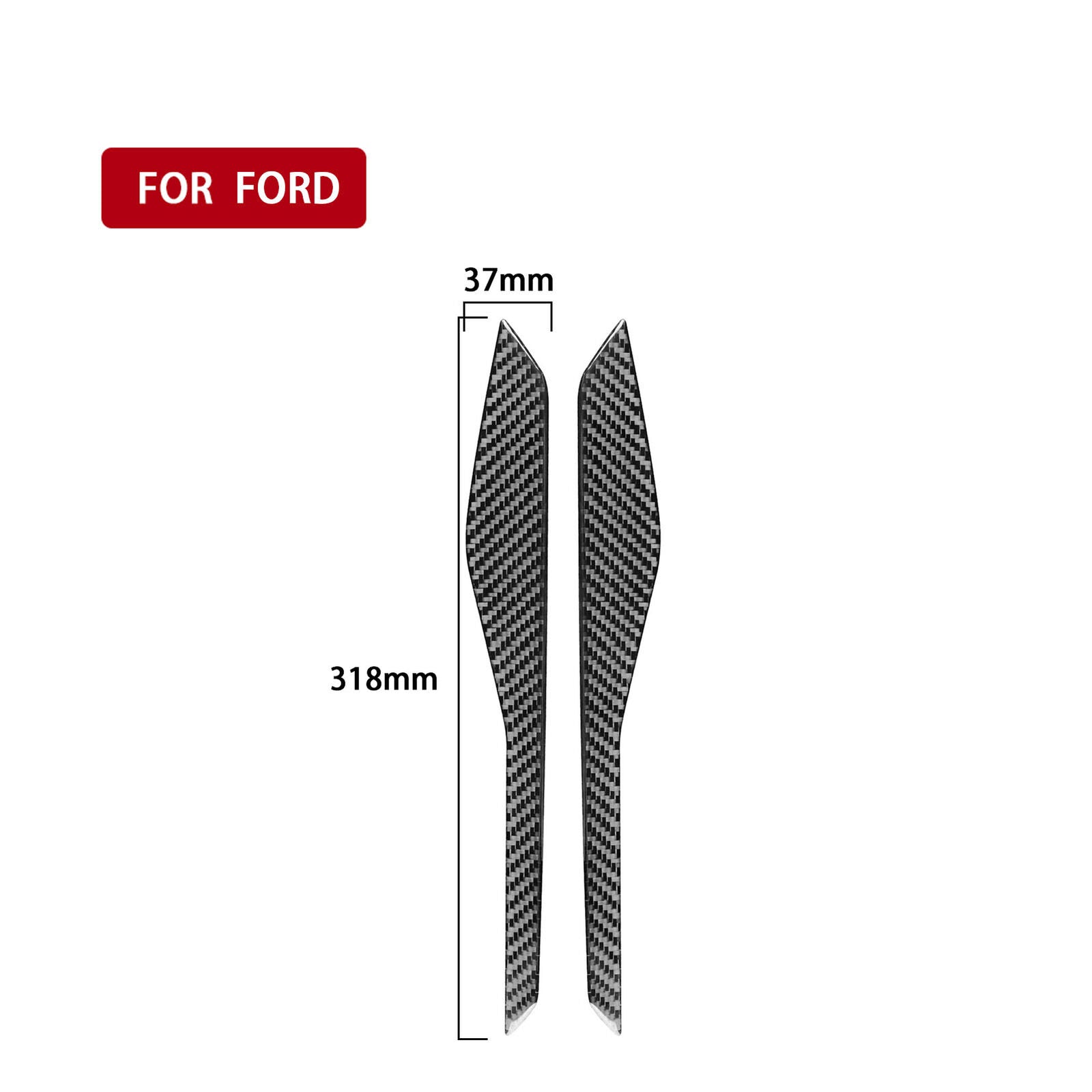 2Pcs Central Console Decoration Trim Cover Kit For Ford Explorer 2013-2019 NEW