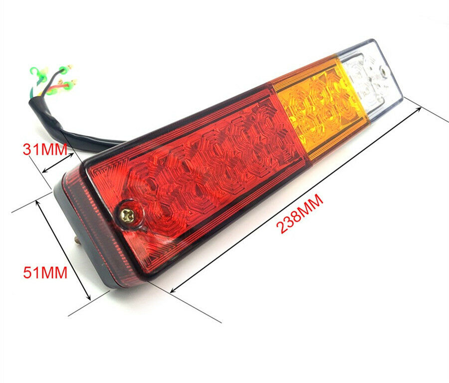 Waterproof 2PCS 12V Tail Lights Reverse Light Indicator Lamp for Most Truck