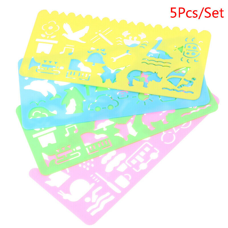 5Pcs Multifunctional Student Stationery Cute Drawing Cartoon Art Painting.l8