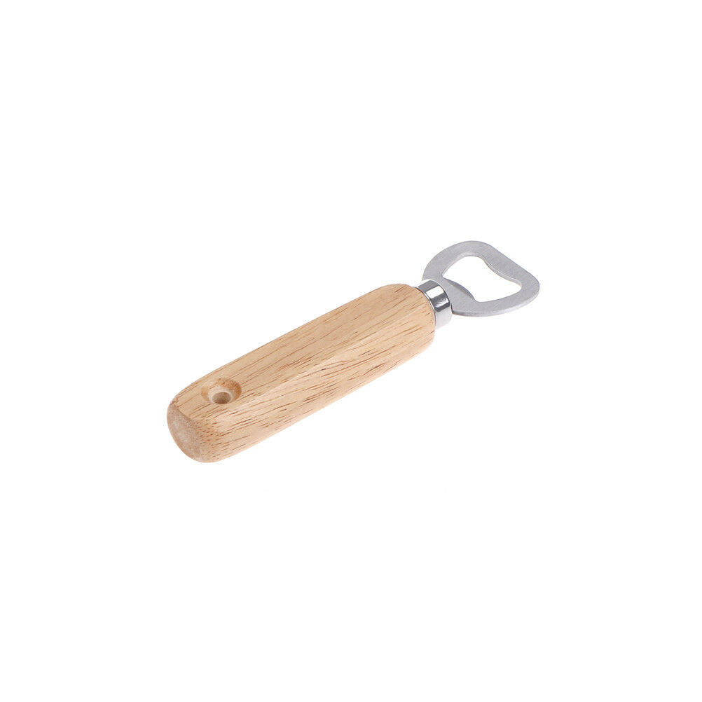 Wood Handle Bartender Bottle Opener Wine Beer Soda Glass Opener Kitchen Nice