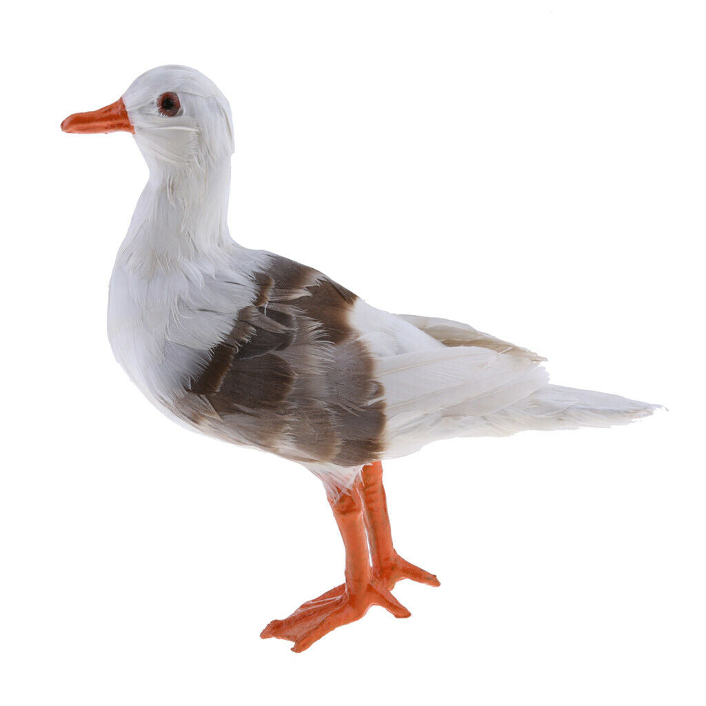 Simulated Seagull Realistic Bird Animal Artificial Feather Bird Garden Decor