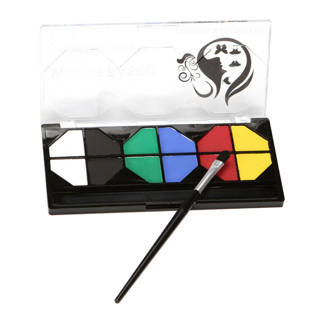 6 Colors Face & Body Painting Pressed Powder Palettes Set Face Art Make Up