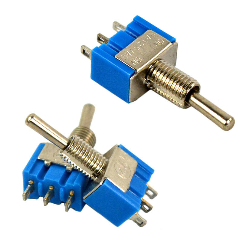 2pcs Mini SPDT Toggle ON/OFF OFF/ON Car Boat Motor Bike Piano Switch