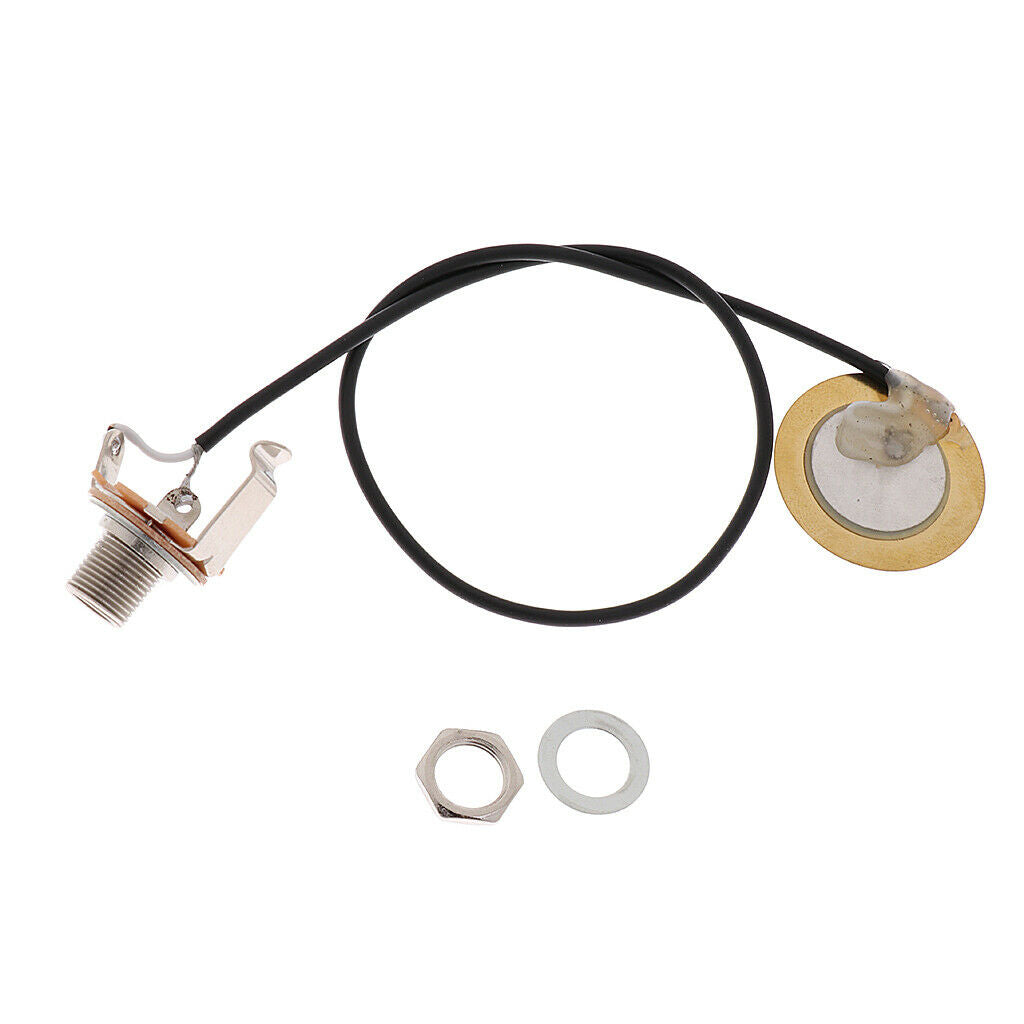 2 Pieces Prewired Pickup Piezo Transducer Amplifier for Violin