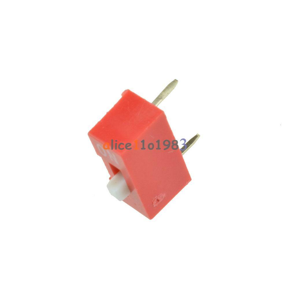 20Pcs Slide Type Switch Module 1-Bit 2.54mm 1 Position Way DIP Red Pitch